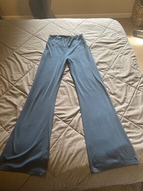 Wide Leg Lounge Pants in Slate Blue